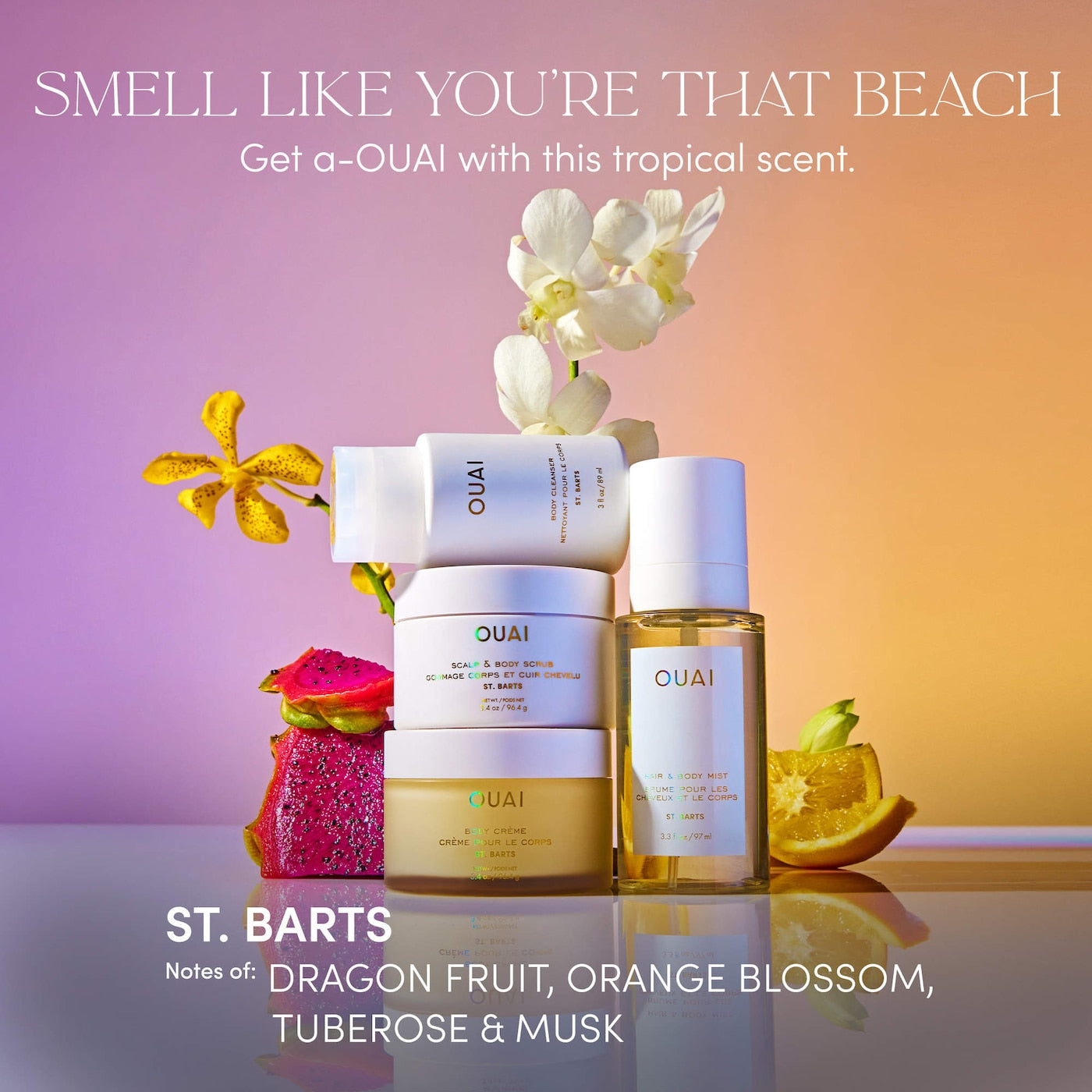 OUAI St. Barts Cleansing Scalp & Body Sugar Scrub