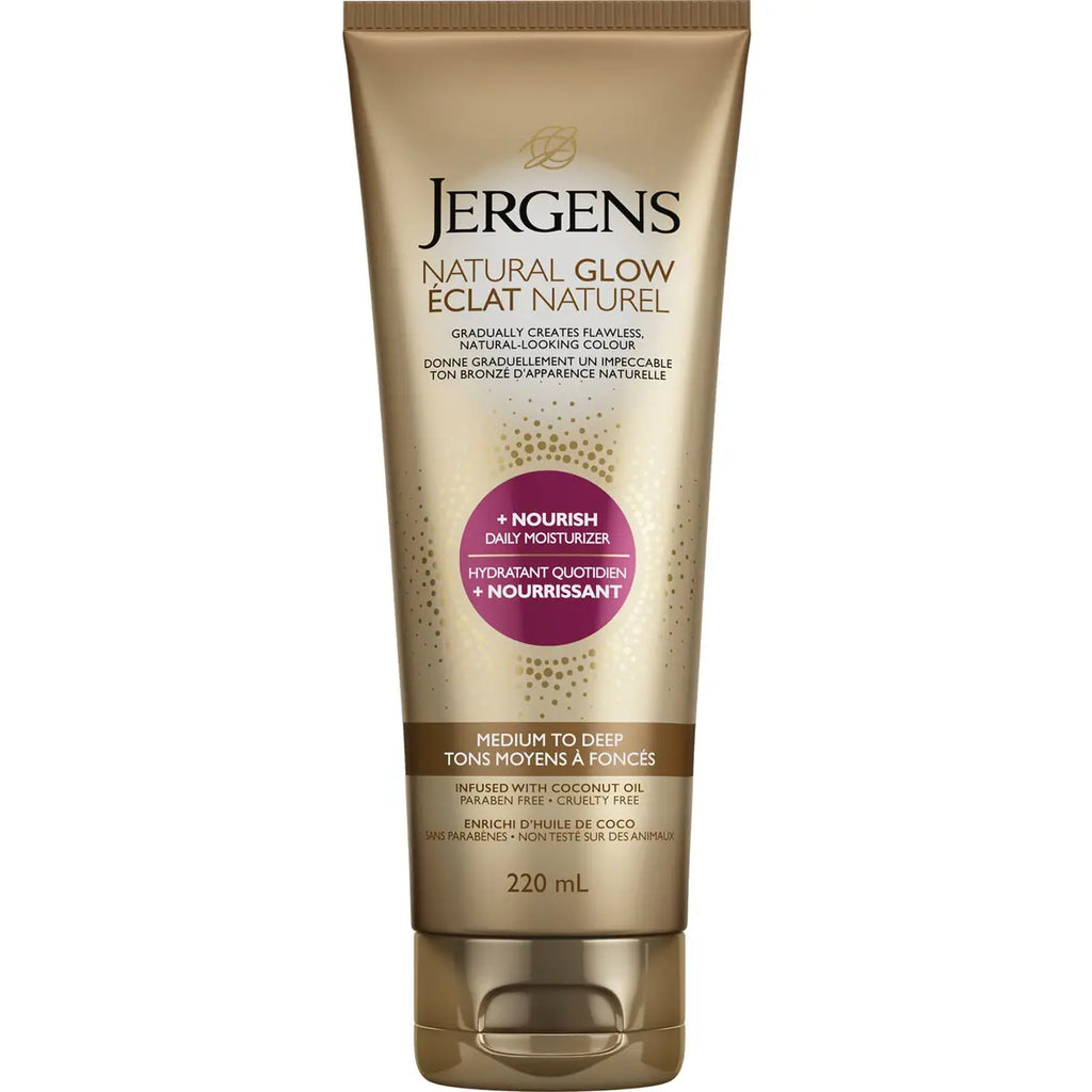 Jergens Natural Glow +Nourish Daily Moisturizer & Gradual Sunless Tanner - Fair to Medium