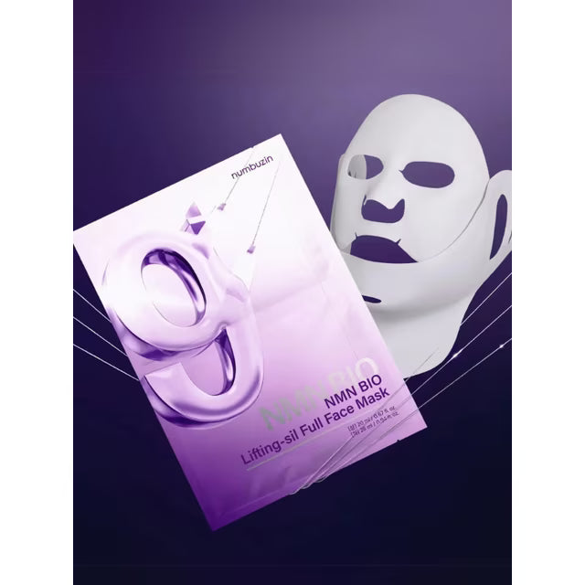 numbuzin No.9 NAD Bio Lifting Full Cover Facial Mask 48ml - 1 BOX / 4 PCS