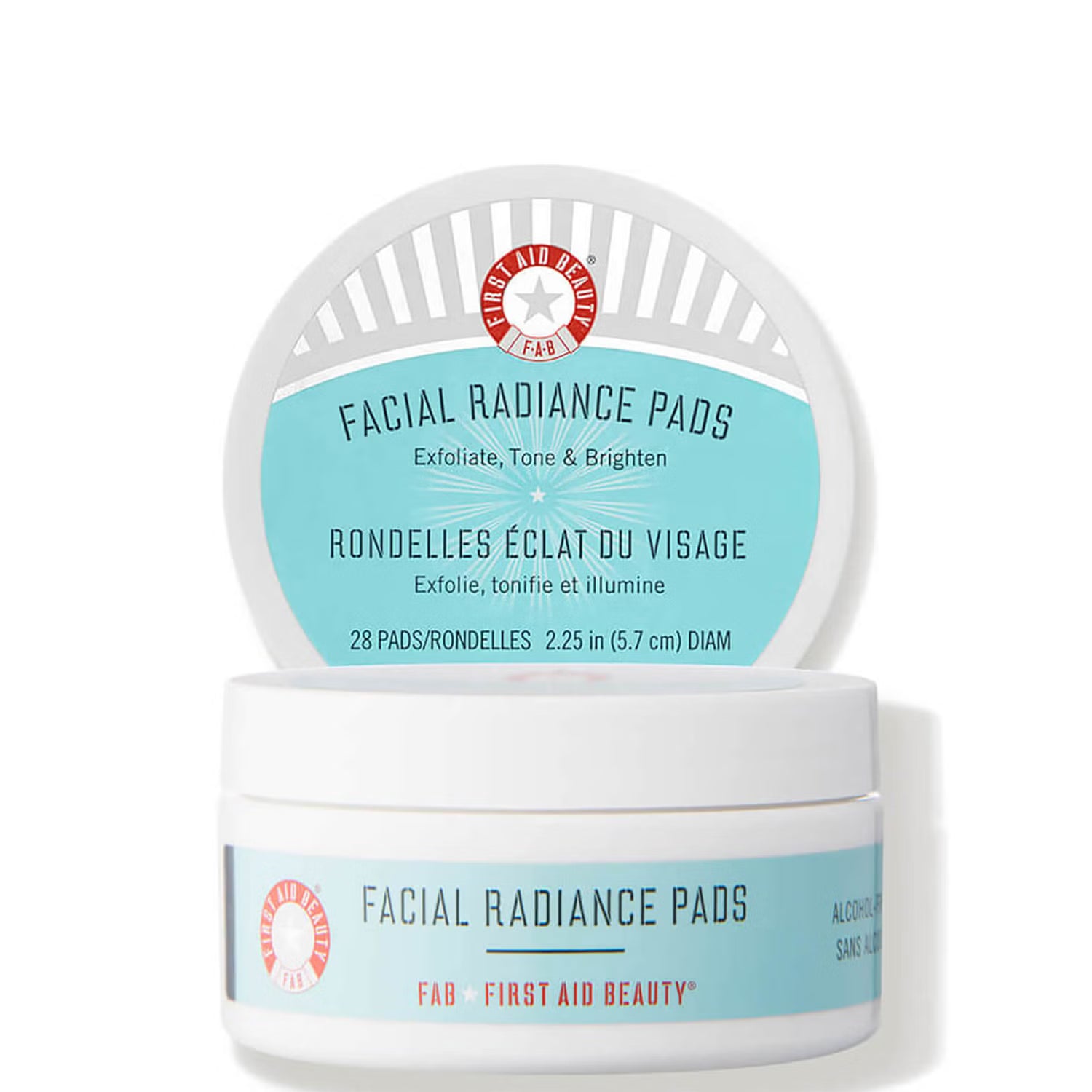 First Aid Beauty Facial Radiance Pads with Glycolic + Lactic Acids - Exfoliating Pads with AHA