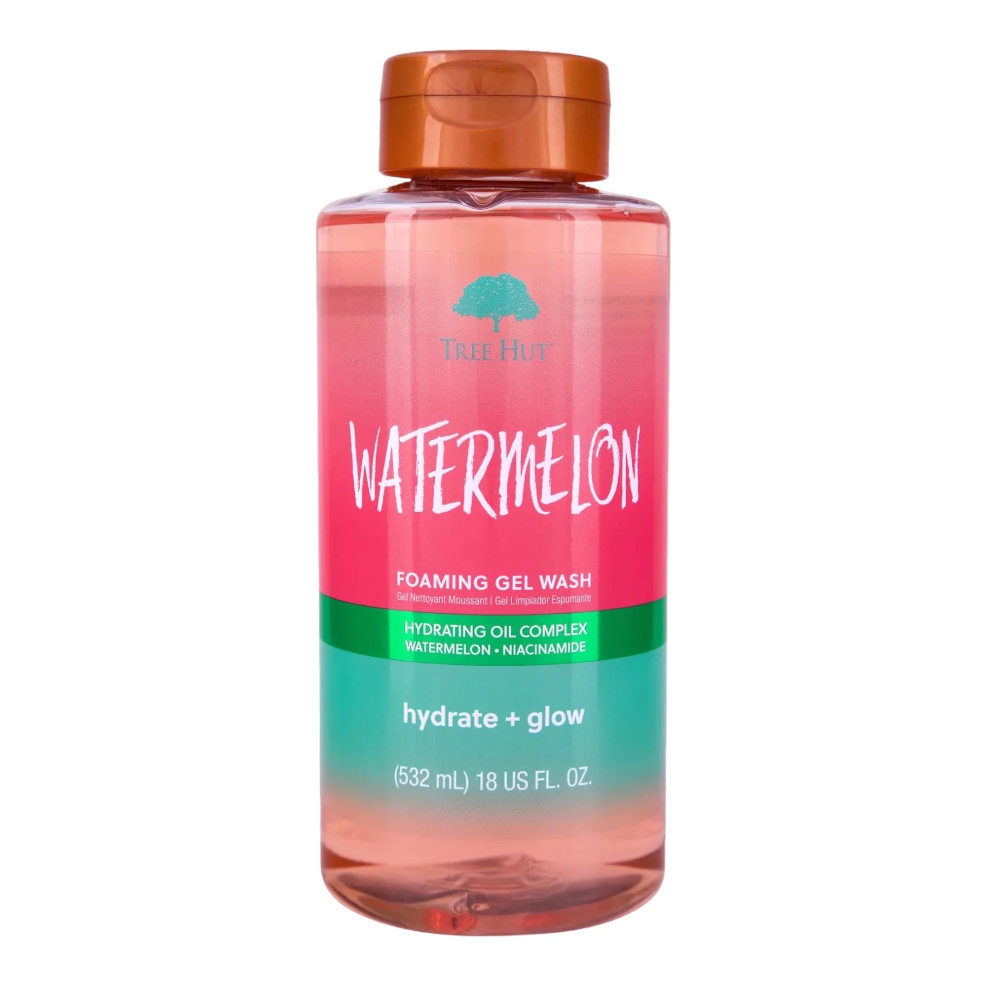 Tree Hut Foaming Gel Body Wash, Hydrating & Moisturizing Shower Gel for Soft, Smooth, Glowing Skin