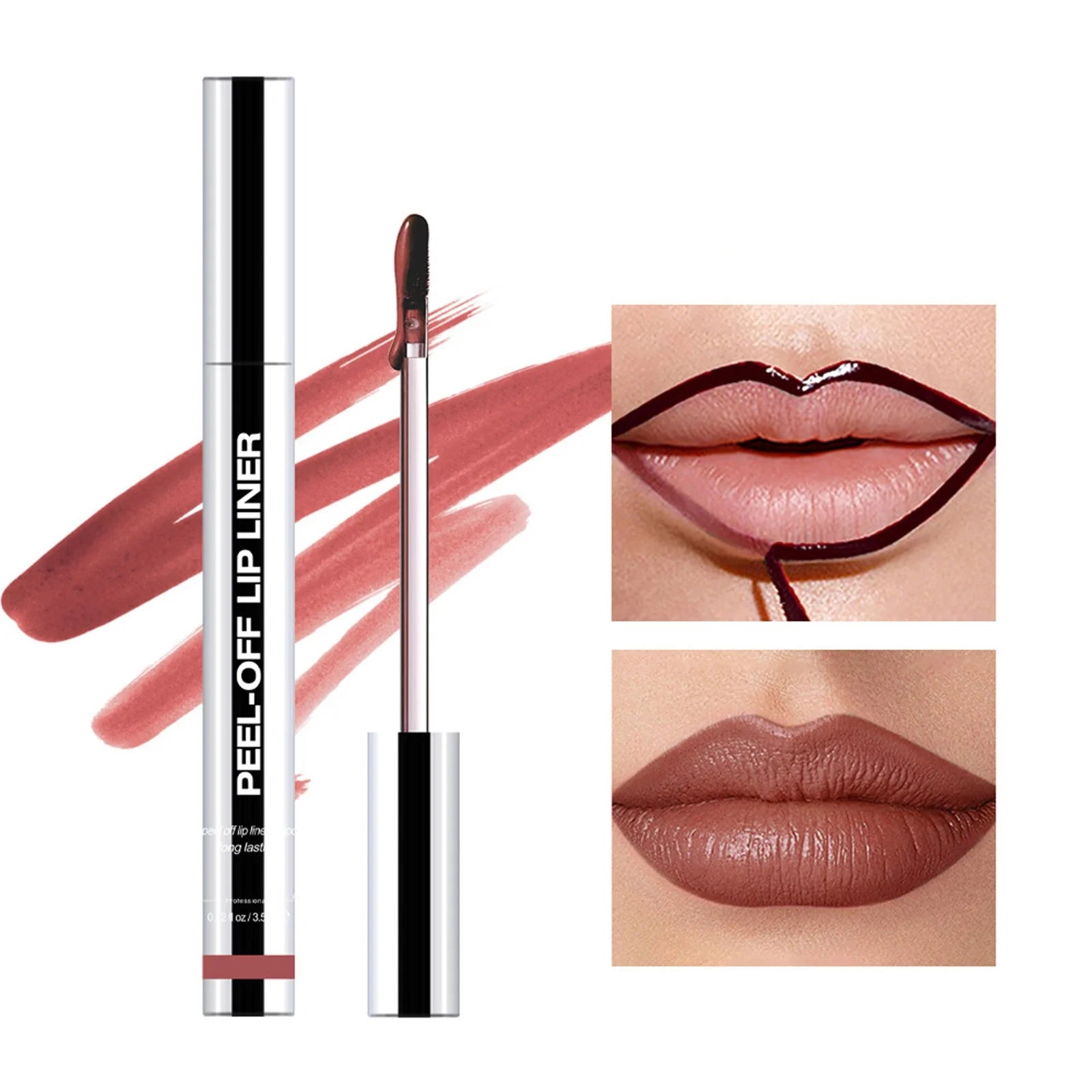 Sacheu Lip Liner Peel Off Lip Stain with Hyaluronic Acid & Vitamin E for All Skin Types, Vegan & Cruelty-Free
