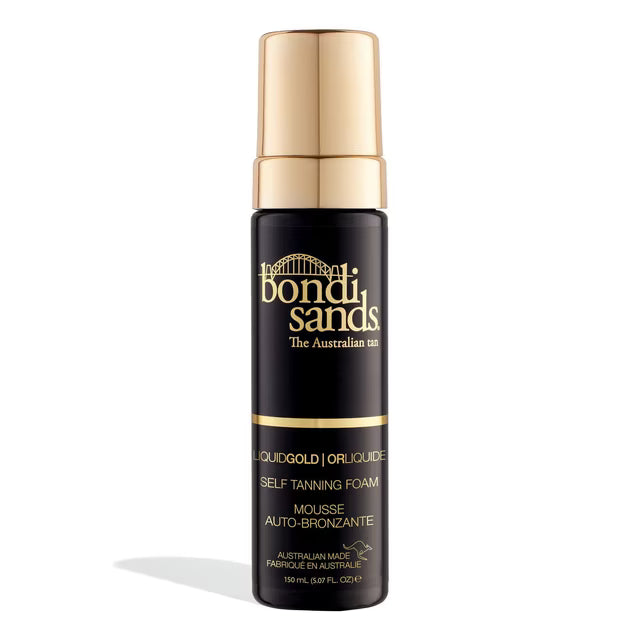 Bondi Sands Self Tanning Foam Liquid Gold, No Wash Off Self Tan, enriched with Argan Oil and Coconut Scent, 150mL