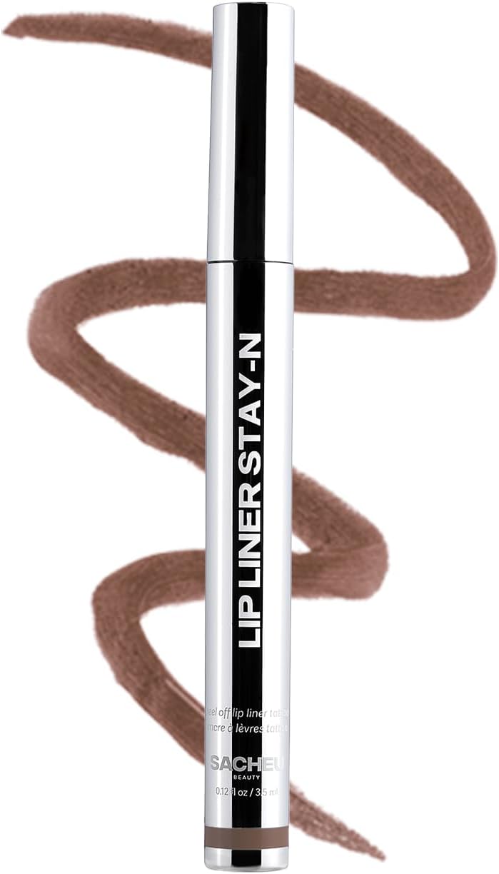 Sacheu Lip Liner Peel Off Lip Stain with Hyaluronic Acid & Vitamin E for All Skin Types, Vegan & Cruelty-Free