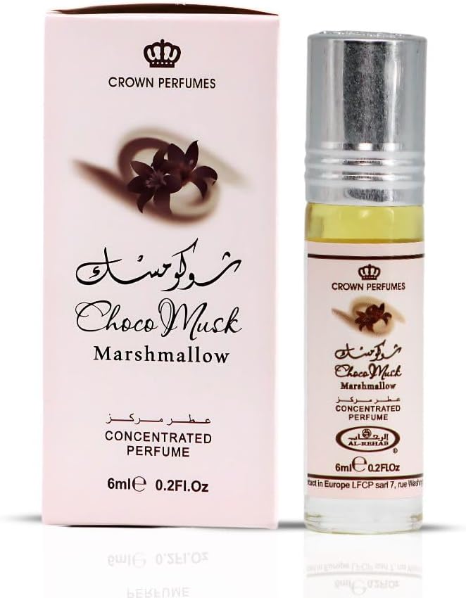 Al-Rehab Choco Musk Marshmallow Perfume Oil Roll-On - 6ml (0.2 oz)