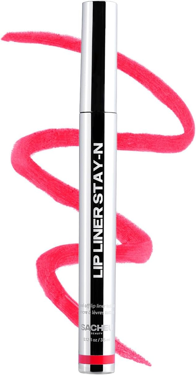 Sacheu Lip Liner Peel Off Lip Stain with Hyaluronic Acid & Vitamin E for All Skin Types, Vegan & Cruelty-Free