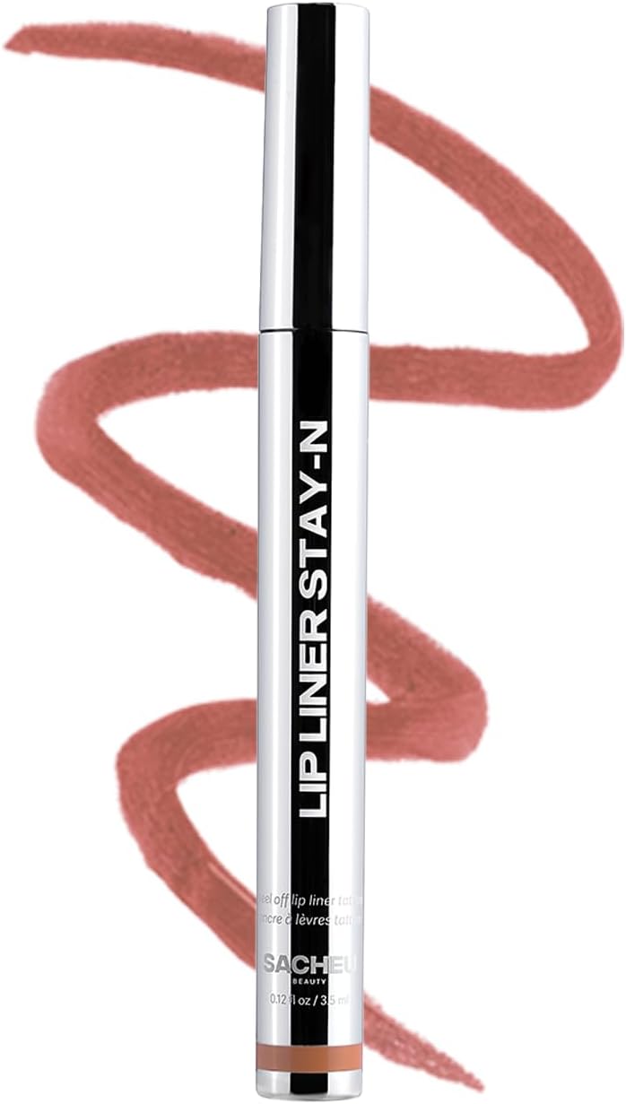 Sacheu Lip Liner Peel Off Lip Stain with Hyaluronic Acid & Vitamin E for All Skin Types, Vegan & Cruelty-Free