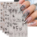 Butterfly Nail Art Stickers, 9 sheets