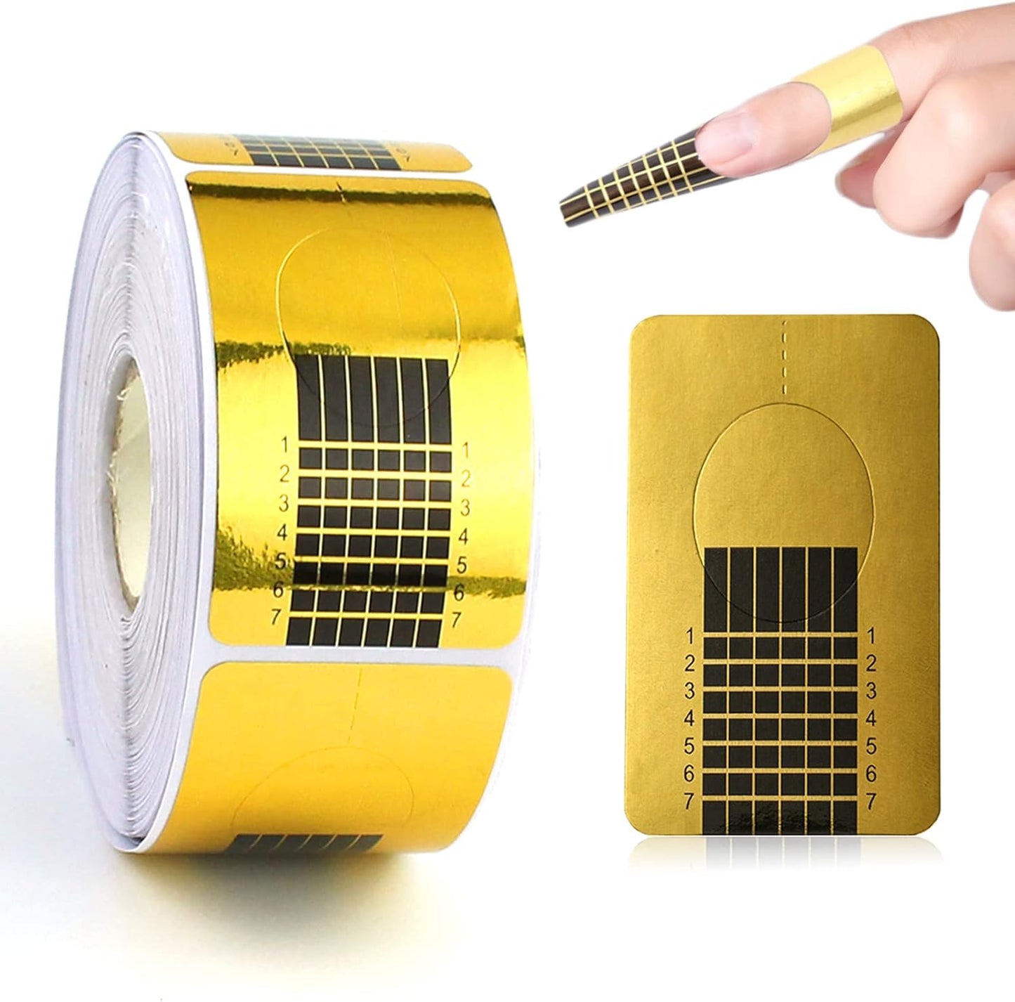 Nail Forms Guide Stickers, 500pcs