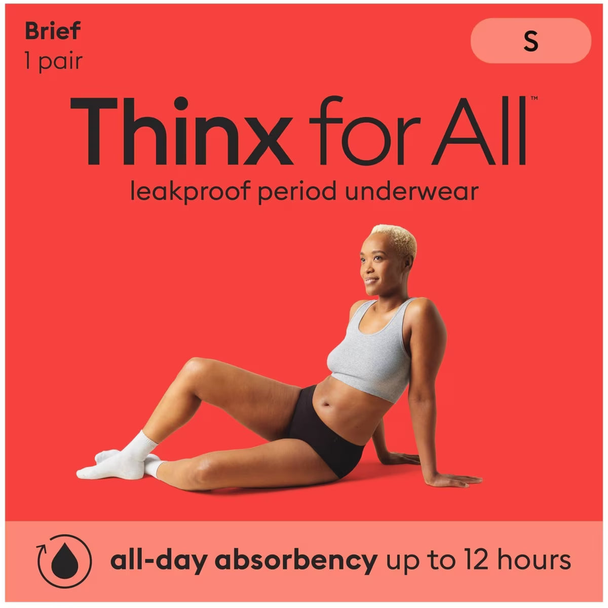 Thinx for All Women's Everyday Comfort Brief Leakproof Period Underwear