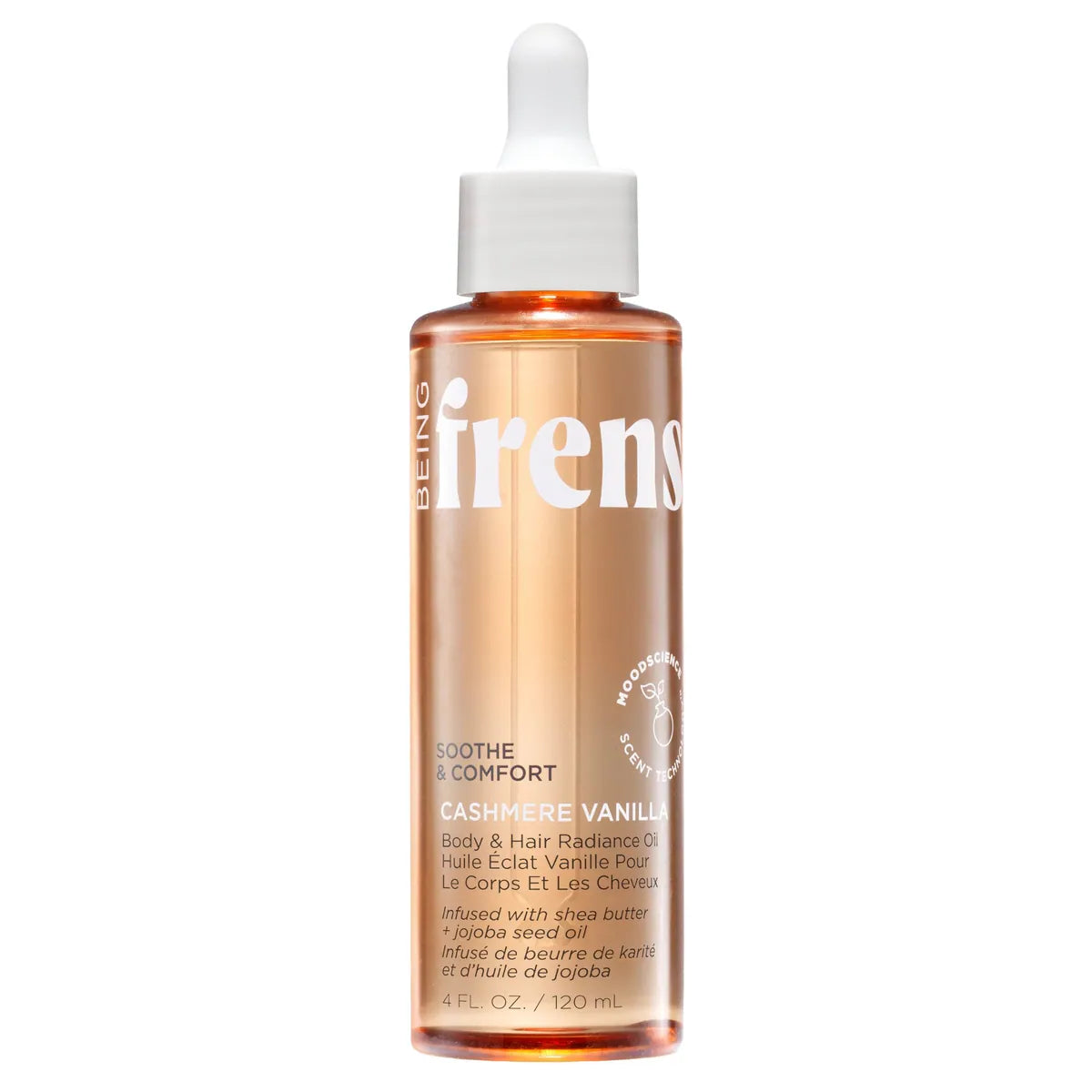Being Frenshe Soothe & Comfort, Cashmere Vanilla, Body & Hair Radiance Oil