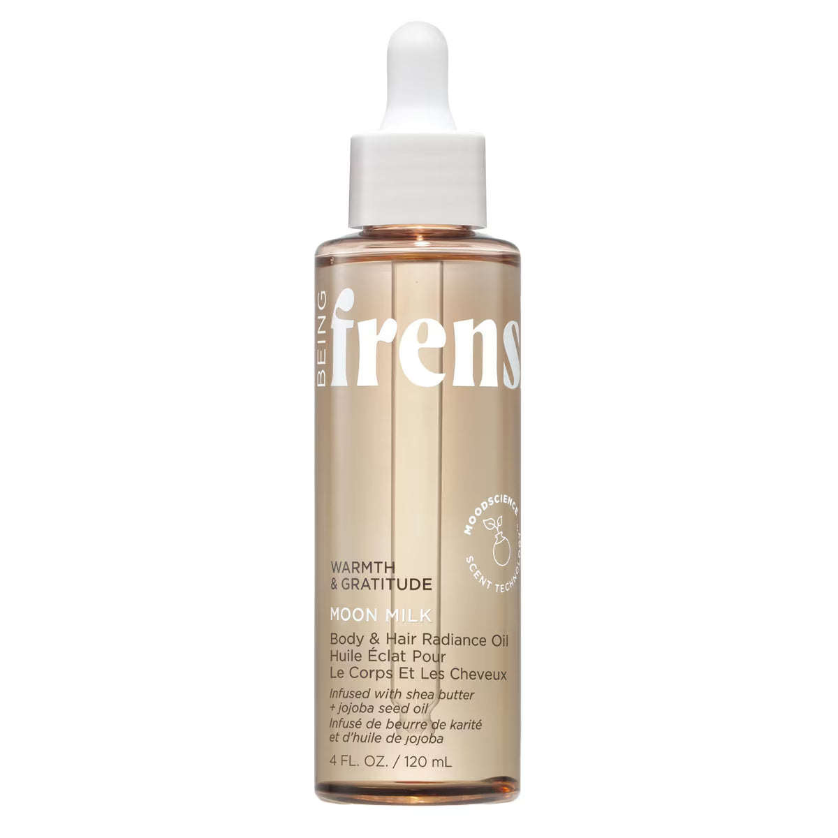 Being Frenshe Warmth & Gratitude, Moon Milk, Body & Hair Radiance Oil