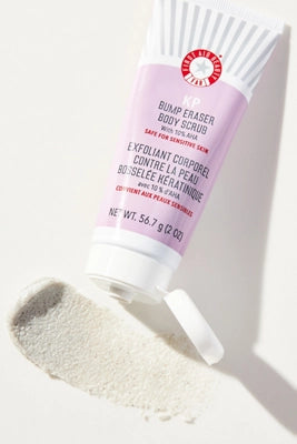 First Aid Beauty KP Bump Eraser Body Scrub with 10% AHA – Body Exfoliant for Keratosis Pilaris