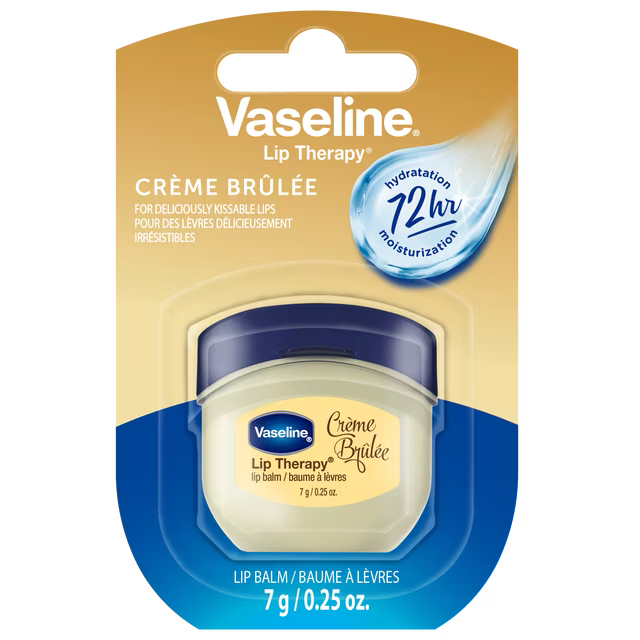 Vaseline Lip Therapy Cutie Jar 7g Crème Brûlée