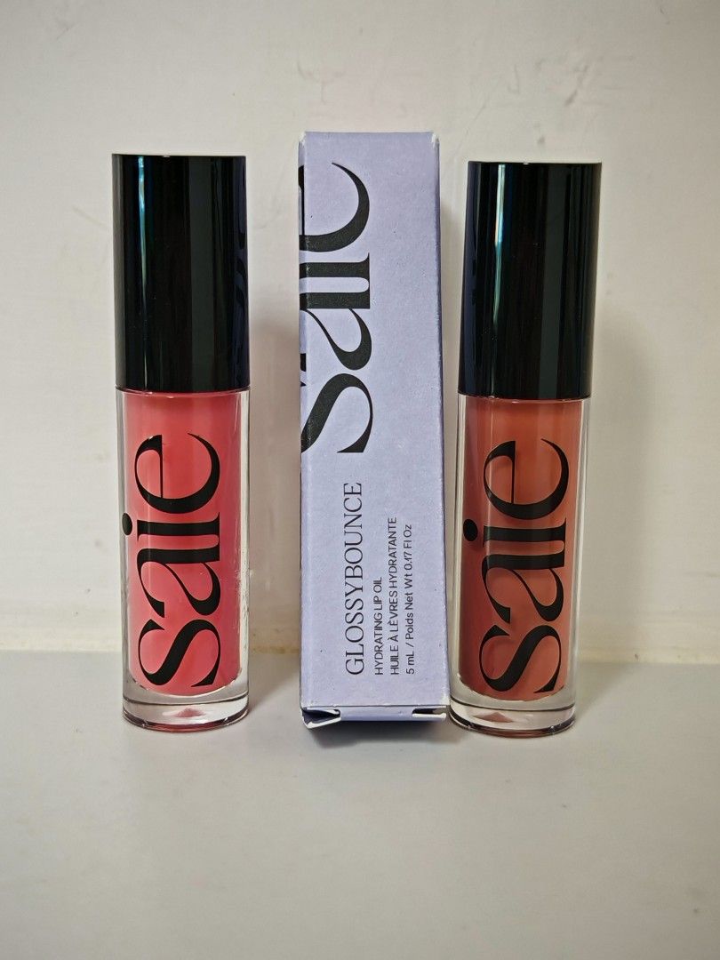 Aceite de brillo labial hidratante de alto brillo Saie Glossybounce