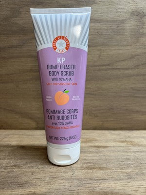 First Aid Beauty KP Bump Eraser Body Scrub with 10% AHA – Body Exfoliant for Keratosis Pilaris