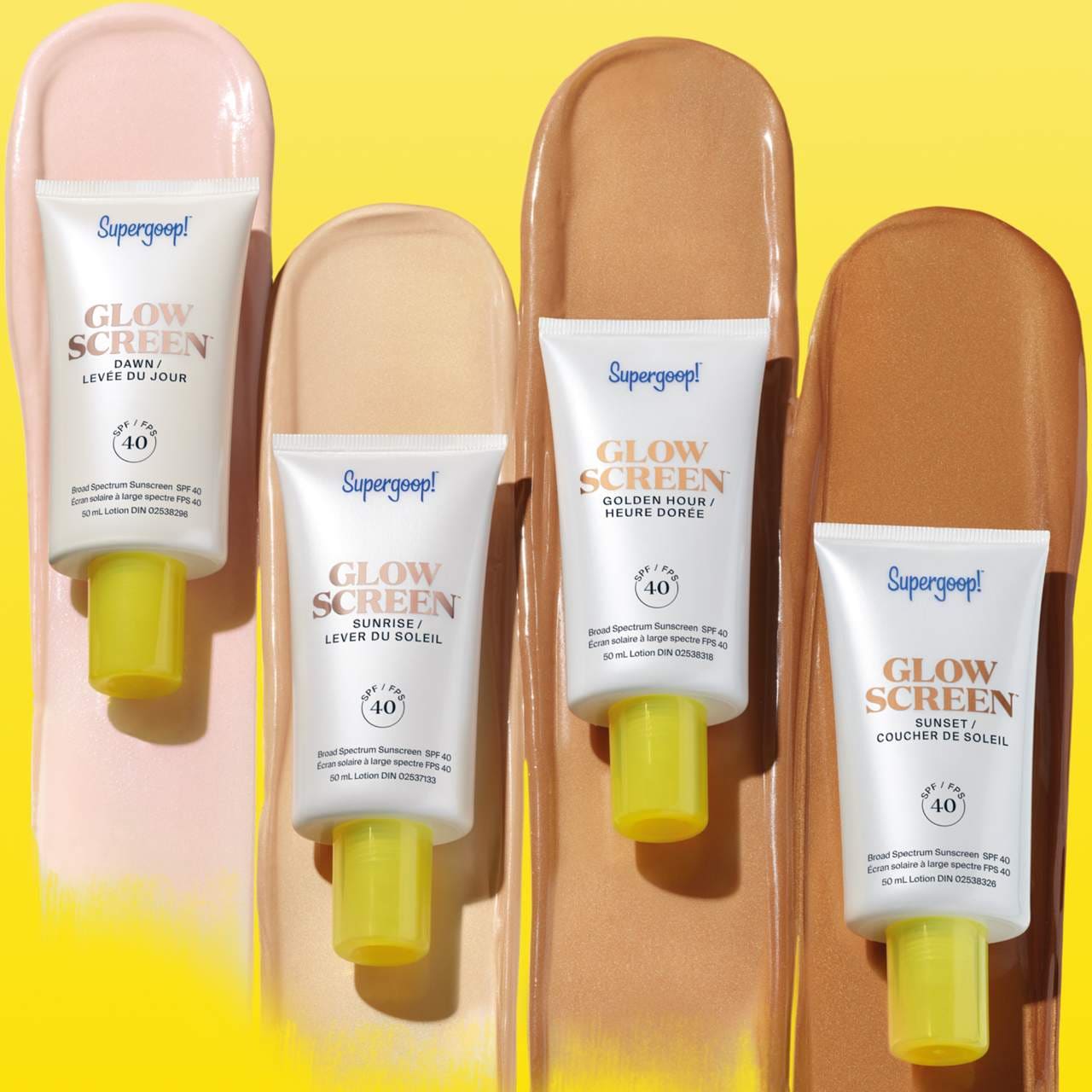 Protector solar facial Supergoop! Glowscreen FPS 40 con ácido hialurónico y niacinamida