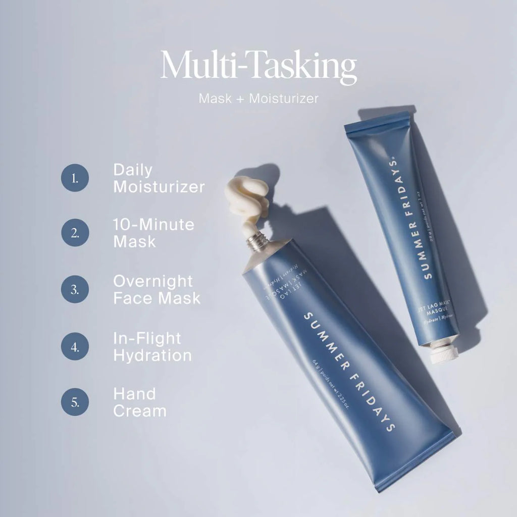 Ljetni petci maska ​​za Jet Lag + hidratantna krema