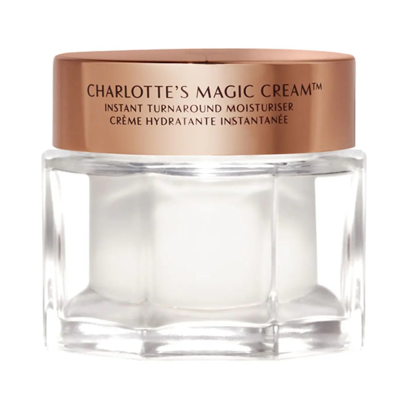 Crema hidratante antiedad Charlotte Tilbury Magic Cream con ácido hialurónico 
