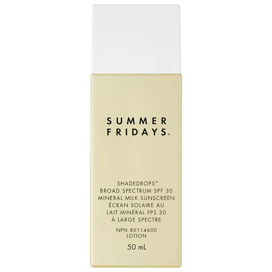 Summer Fridays ShadeDrops Broad Spectrum SPF 30 Mineral Milk Sunscreen