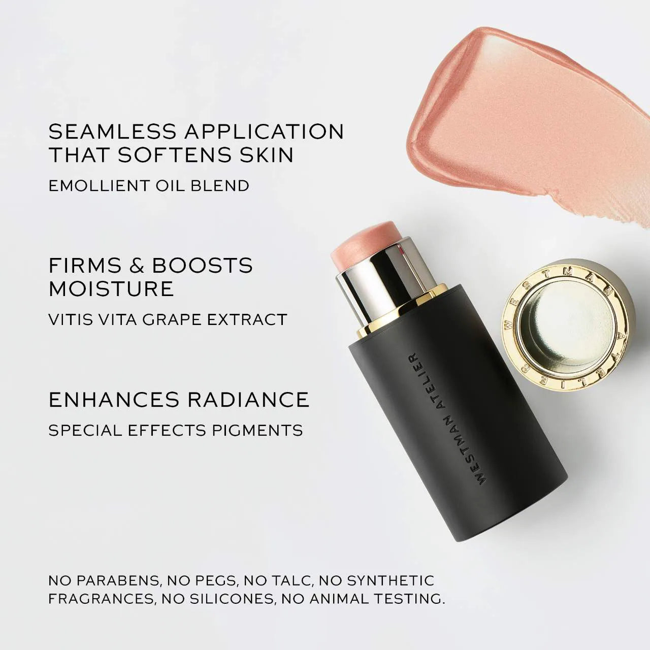 Iluminador en barra Westman Atelier Mini Petite Lit Up Cream