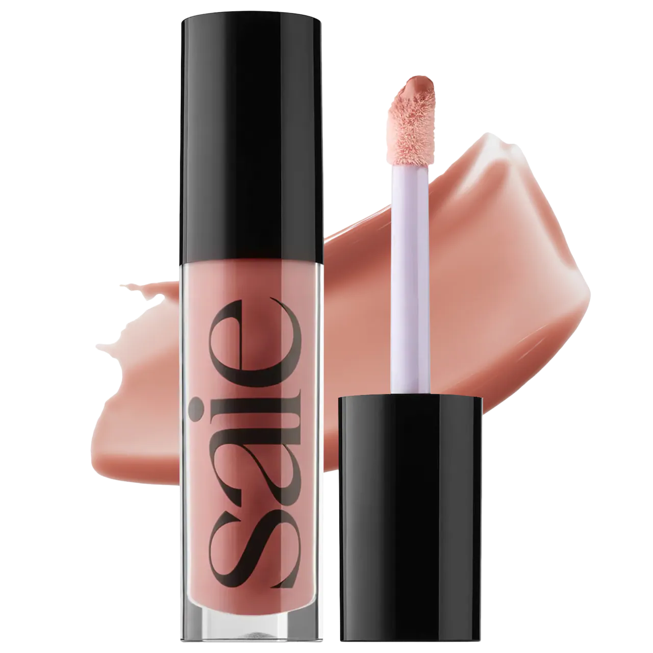 Aceite de brillo labial hidratante de alto brillo Saie Glossybounce