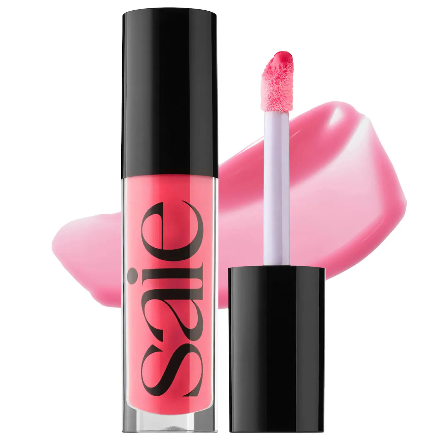 Aceite de brillo labial hidratante de alto brillo Saie Glossybounce