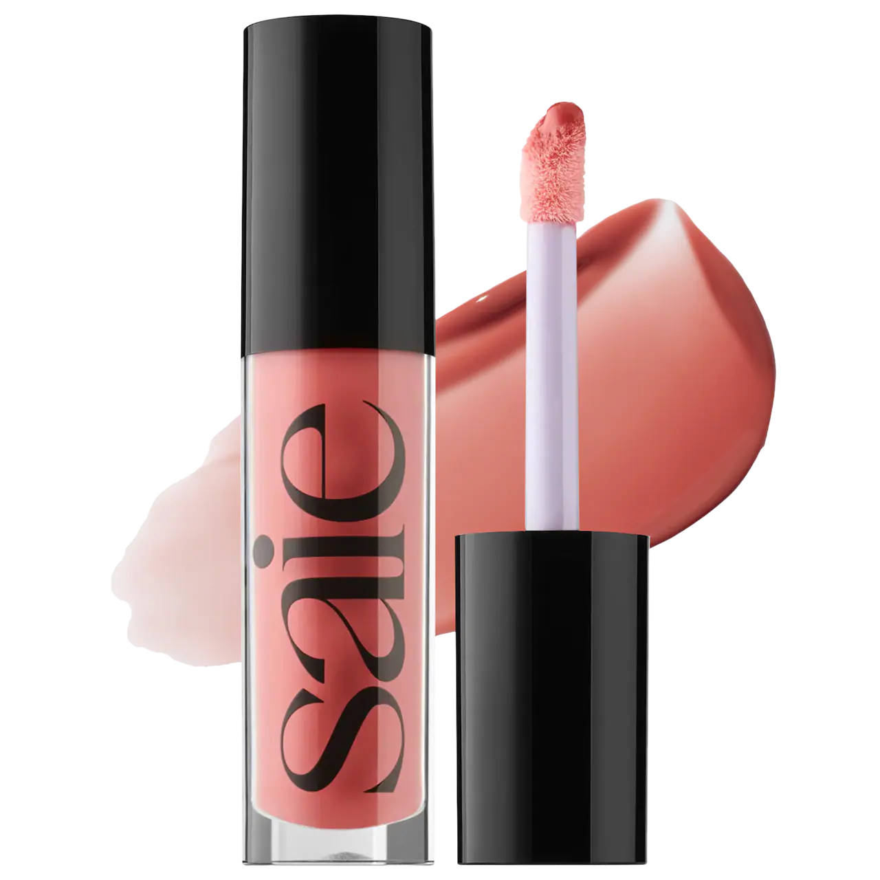 Aceite de brillo labial hidratante de alto brillo Saie Glossybounce