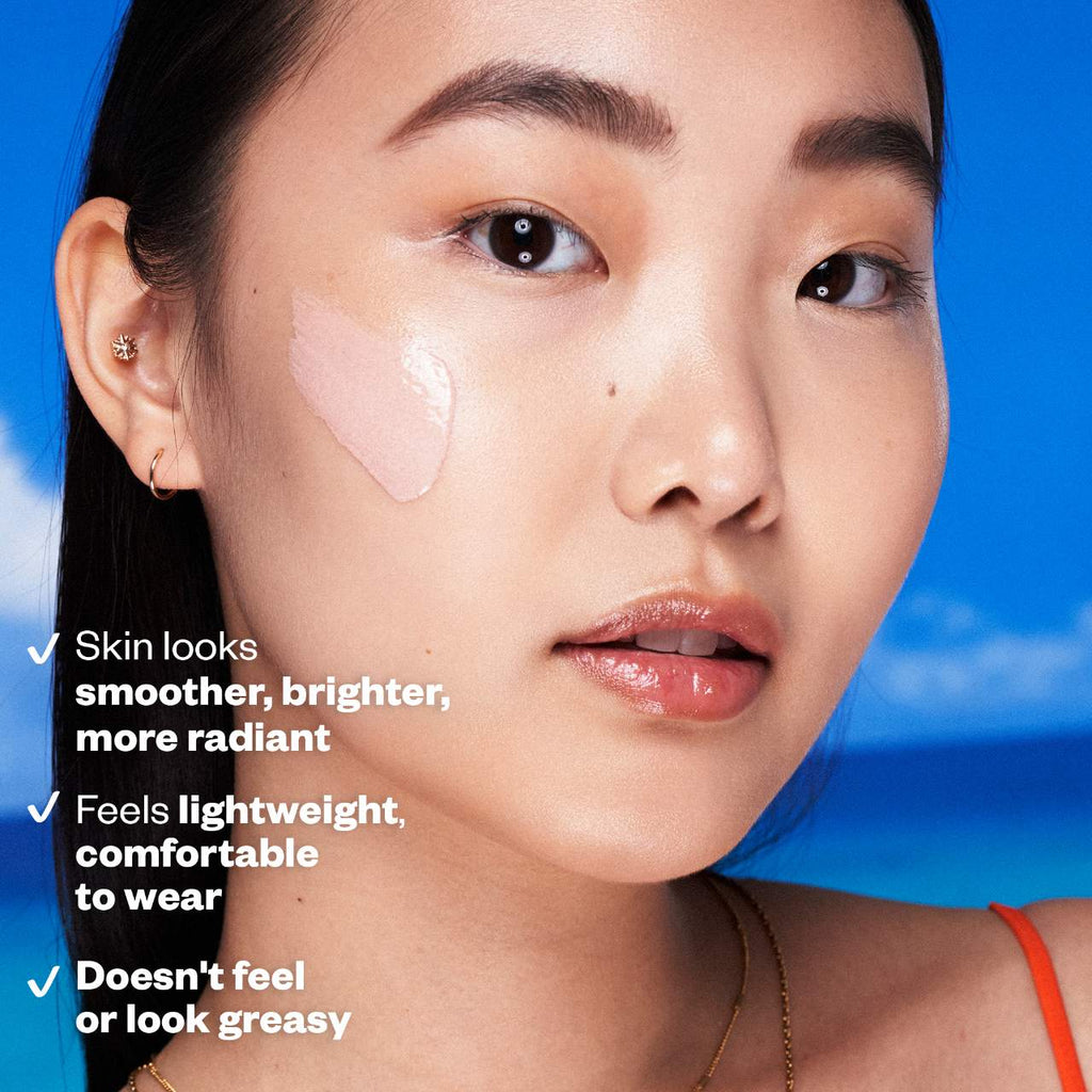 Protector solar mineral DreamBeam de Kosas con FPS 40, ceramidas y péptidos, sin silicona