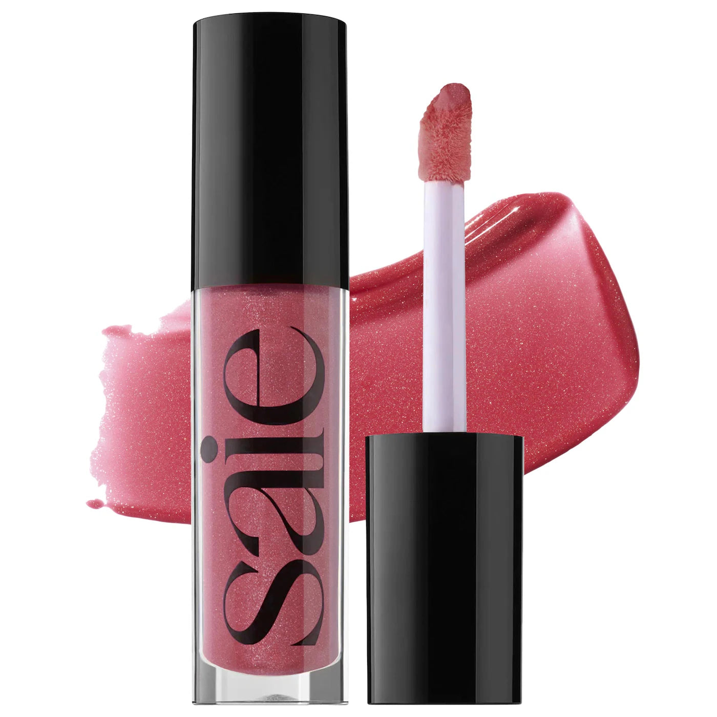 Aceite de brillo labial hidratante de alto brillo Saie Glossybounce