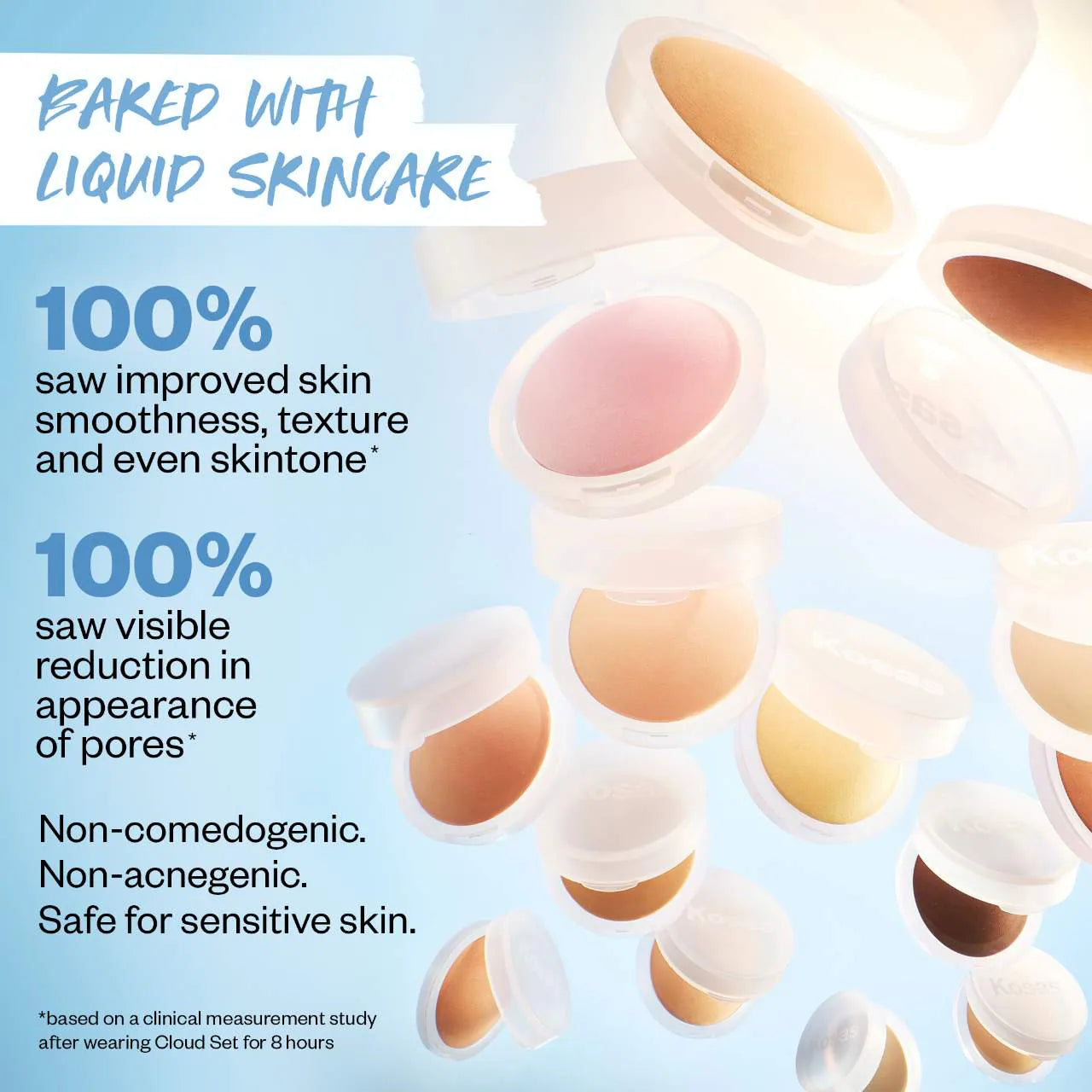 Kosas Cloud Set Baked Fixing &amp; Smoothing veganski puder bez talka