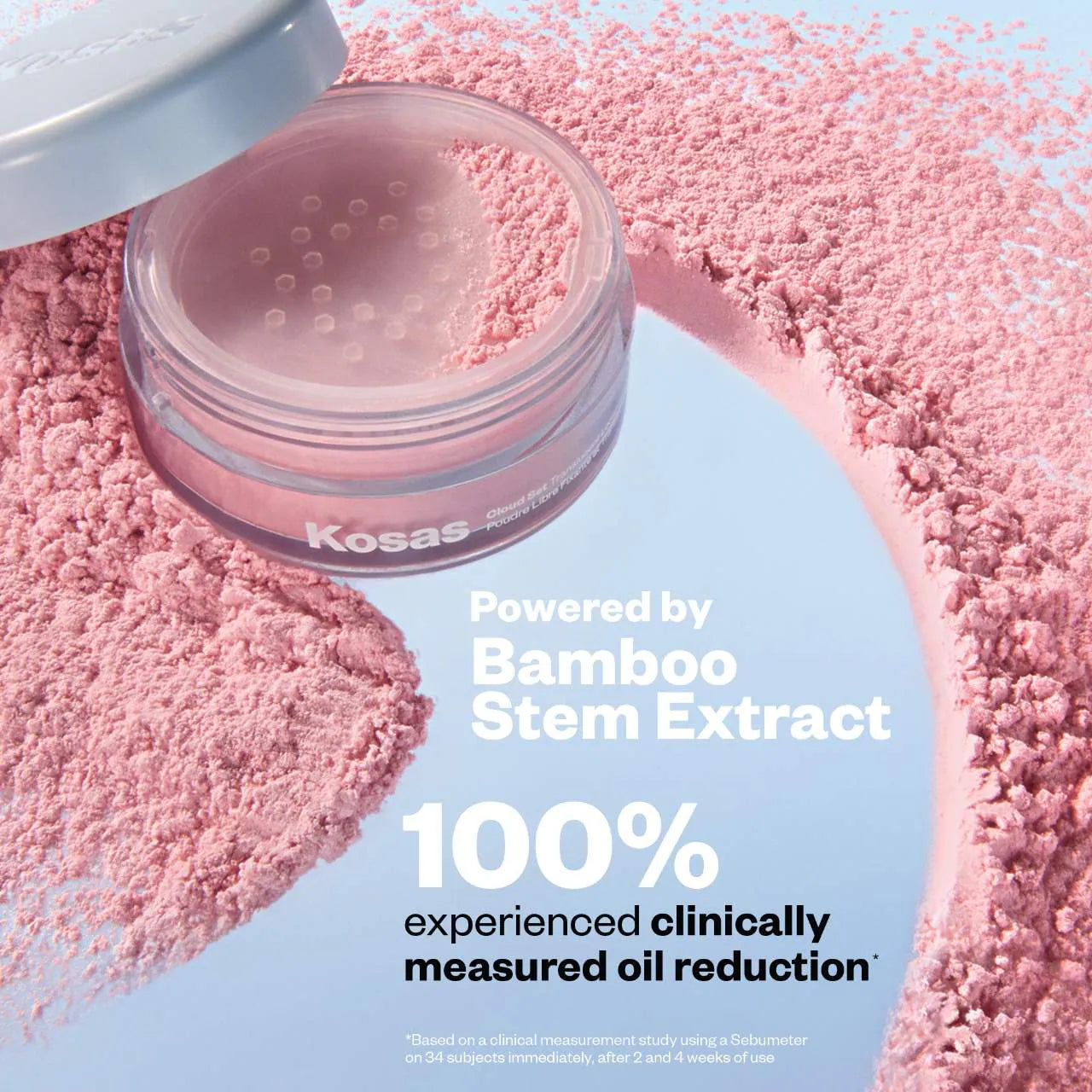 Kosas Cloud Set prozirni puder za fiksiranje + razmazivanje u prahu bez talka