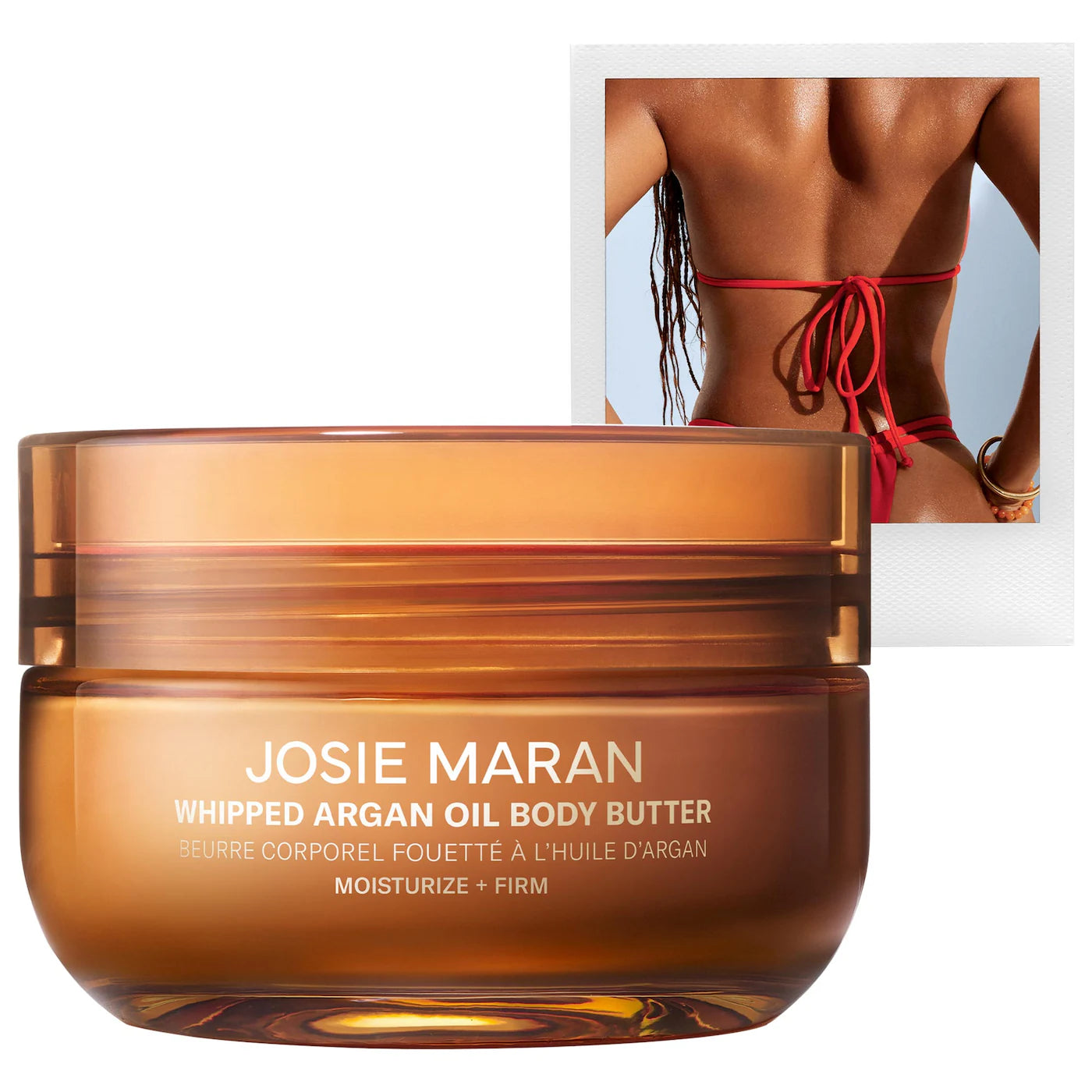 Manteca corporal reafirmante con aceite de argán batido de Josie Maran