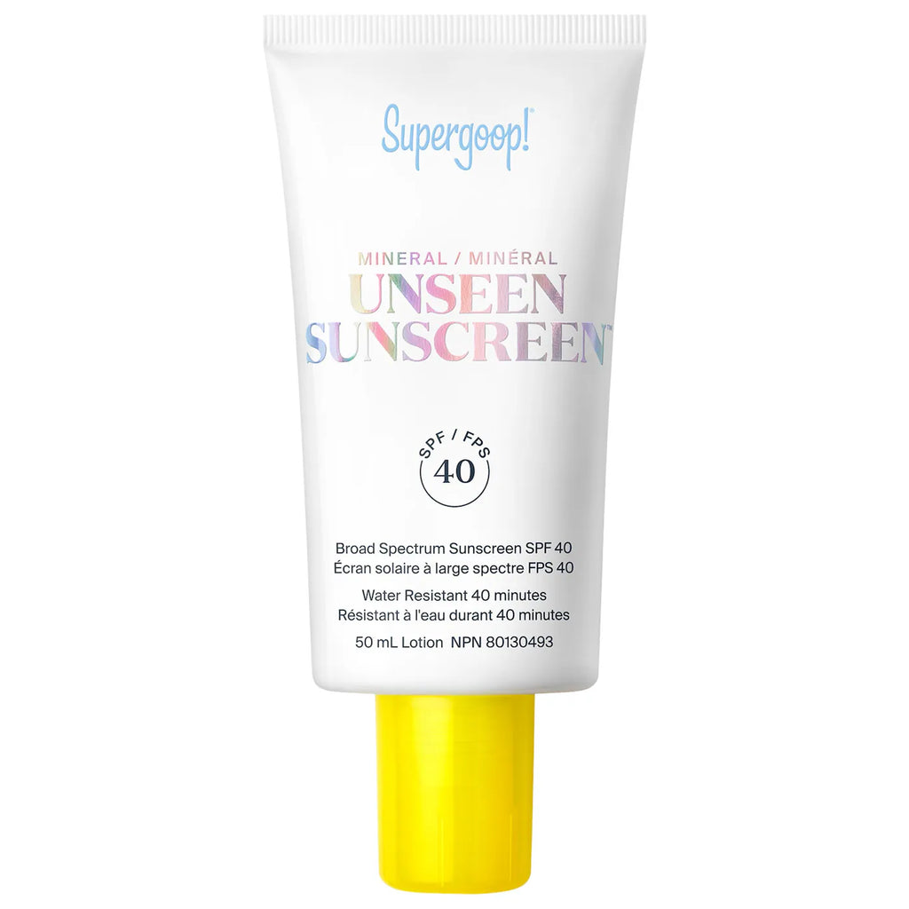 Protector solar mineral invisible Supergoop! FPS 40 para piel sensible