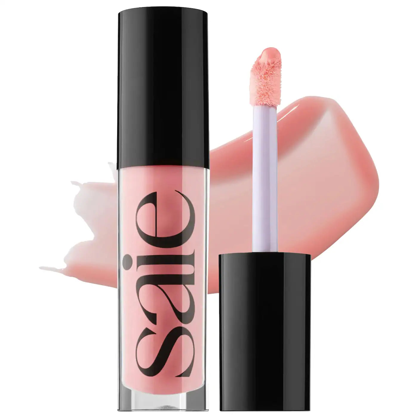 Aceite de brillo labial hidratante de alto brillo Saie Glossybounce