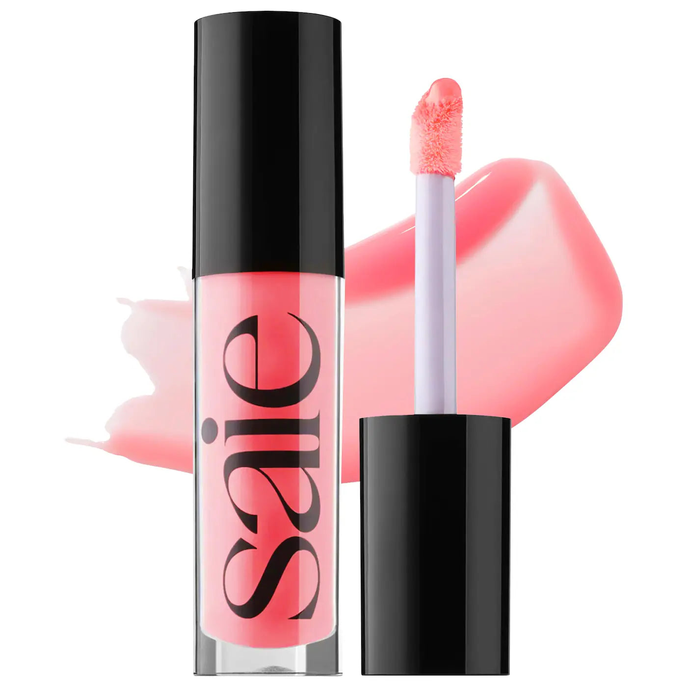 Aceite de brillo labial hidratante de alto brillo Saie Glossybounce