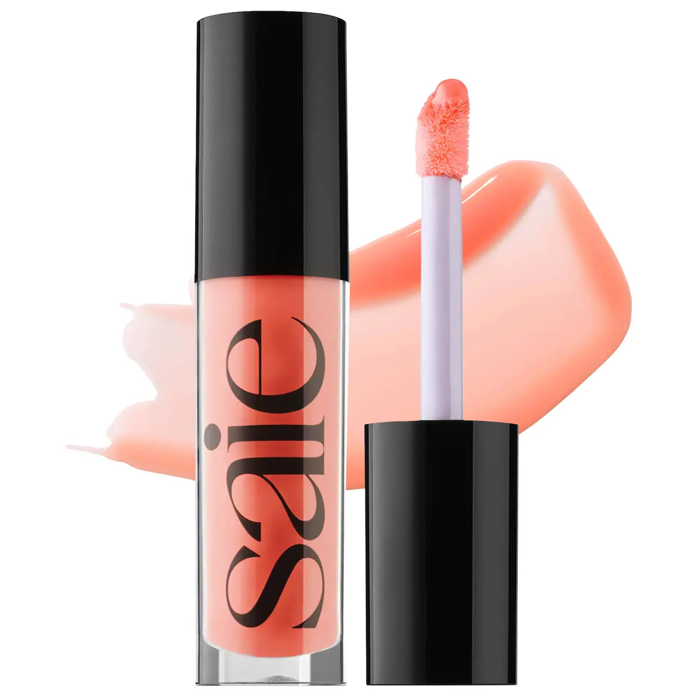 Aceite de brillo labial hidratante de alto brillo Saie Glossybounce