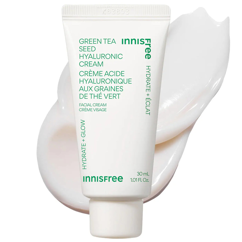 innisfree Green Tea Hyaluronic Acid Hydrating Cream for Skin Barrier Repair